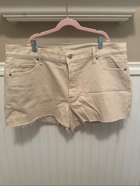 Old Navy Light Beige Denim Cutoff Shorts